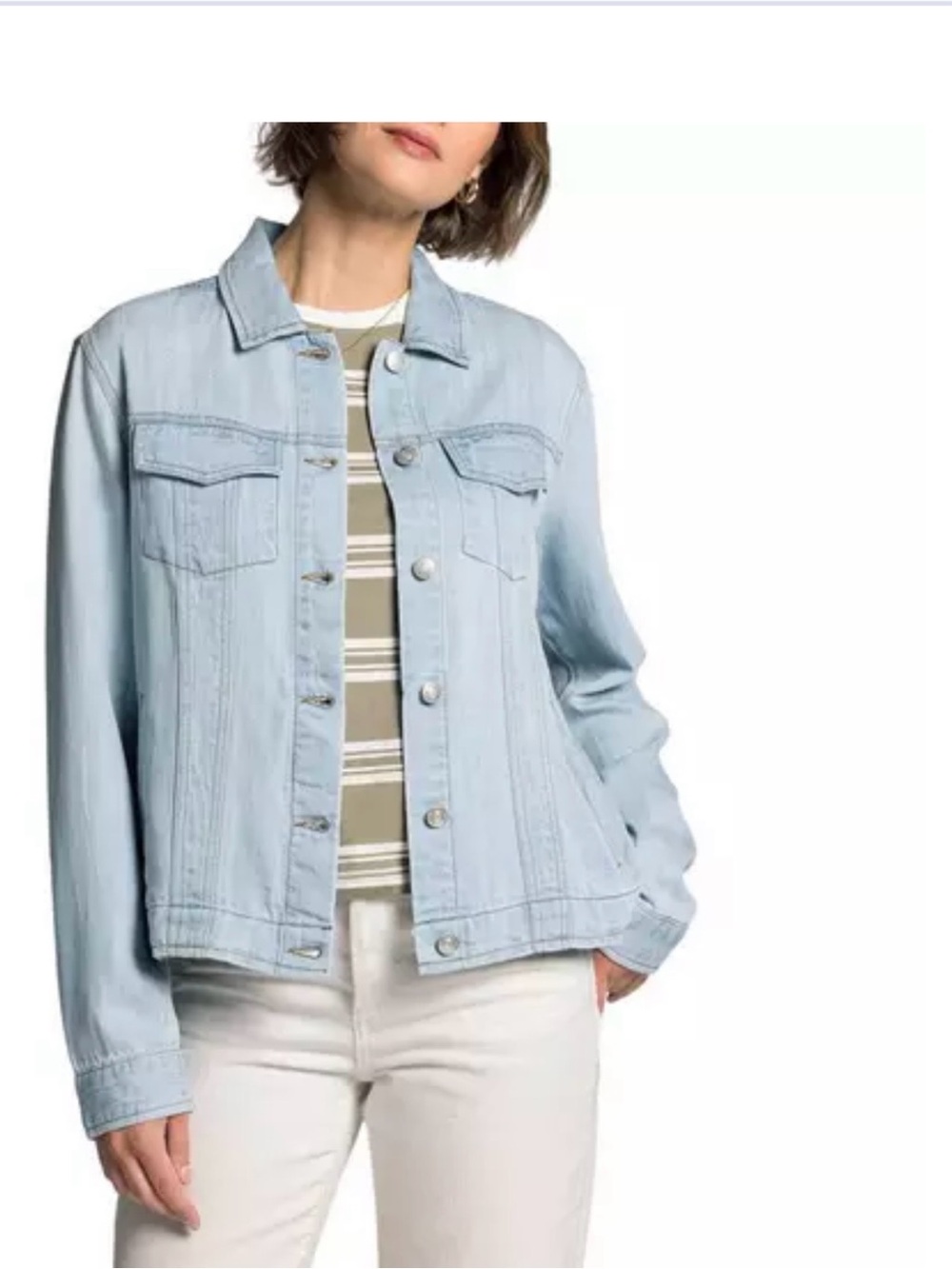 Thread & Supply Light Blue Denim Jean Jacket L